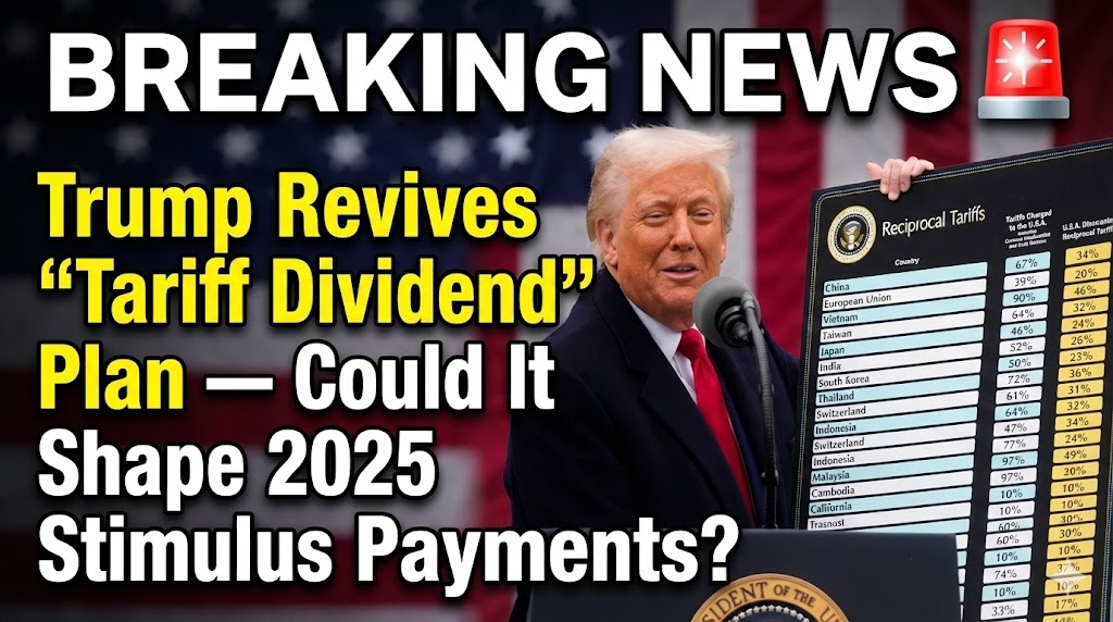 Trump Revives Tariff Dividend Plan — Could It Shape 2025 Stimulus Payments?